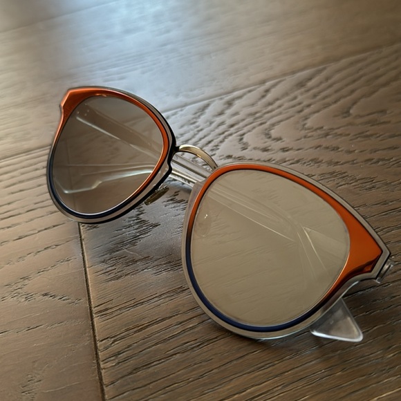 Dior NightFall Orange Blue Sunglasses with Box/Cloth - Picture 6 of 9